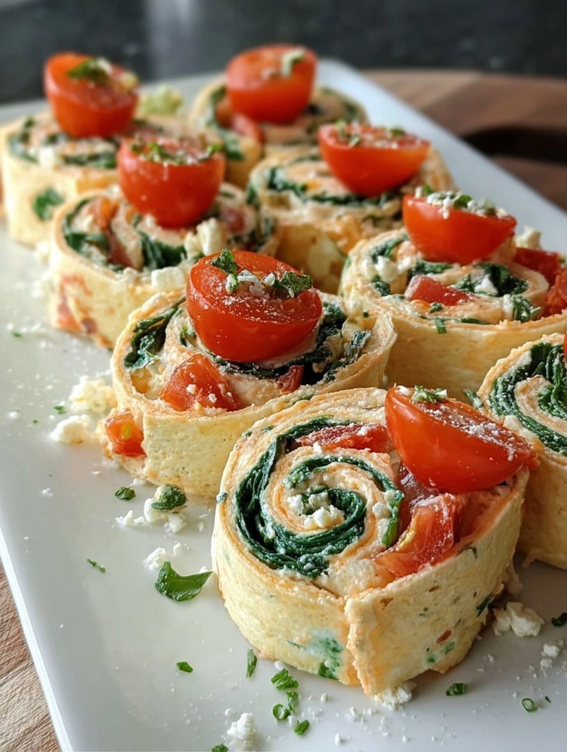 Feta-Röllchen mit Tomaten & Spinat image 2