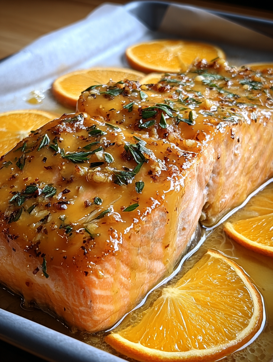 Gebackener Orangen-Lachs mit Honig-Senf-Glasur image 2