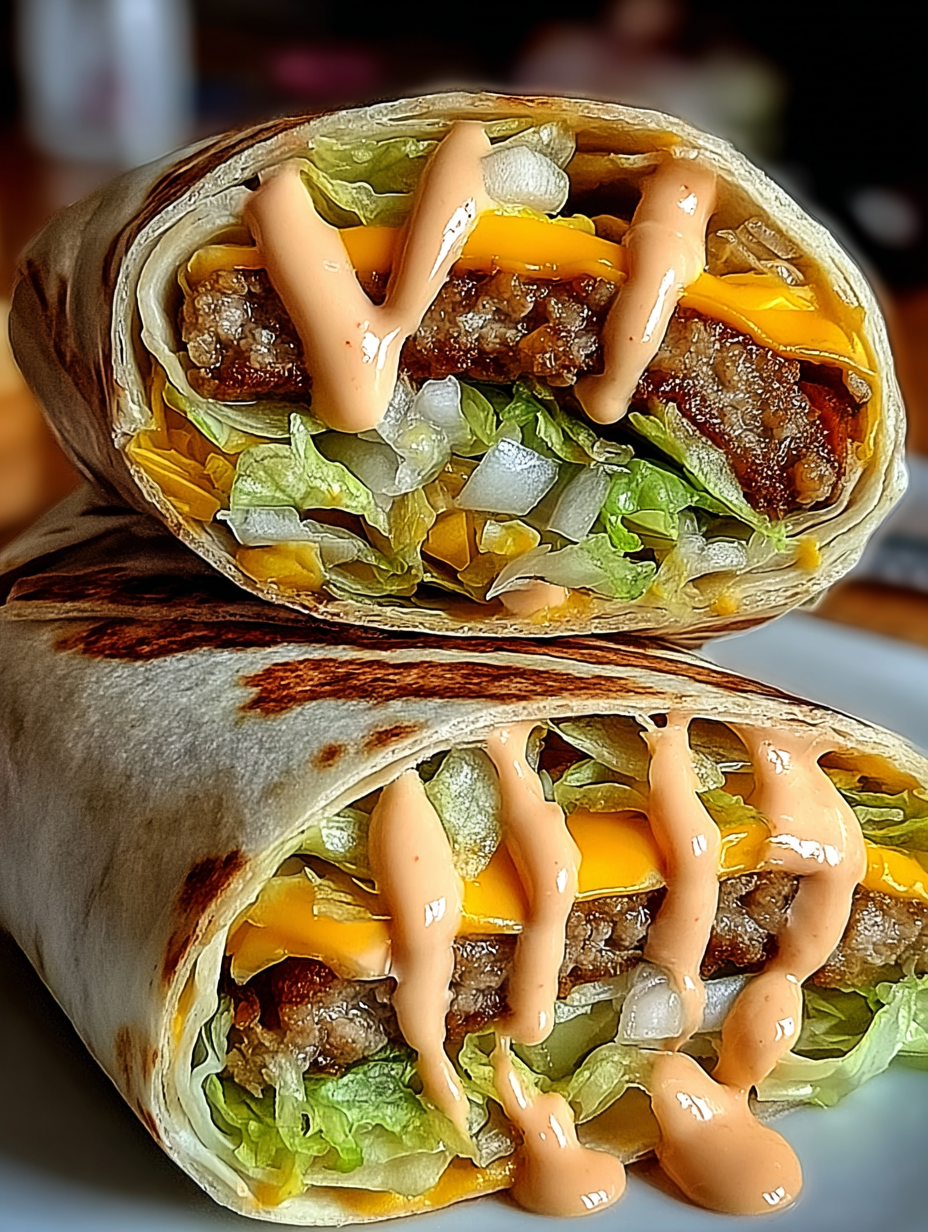 Hausgemachte Big-Mac-Wraps mit Spezialsoße image 2