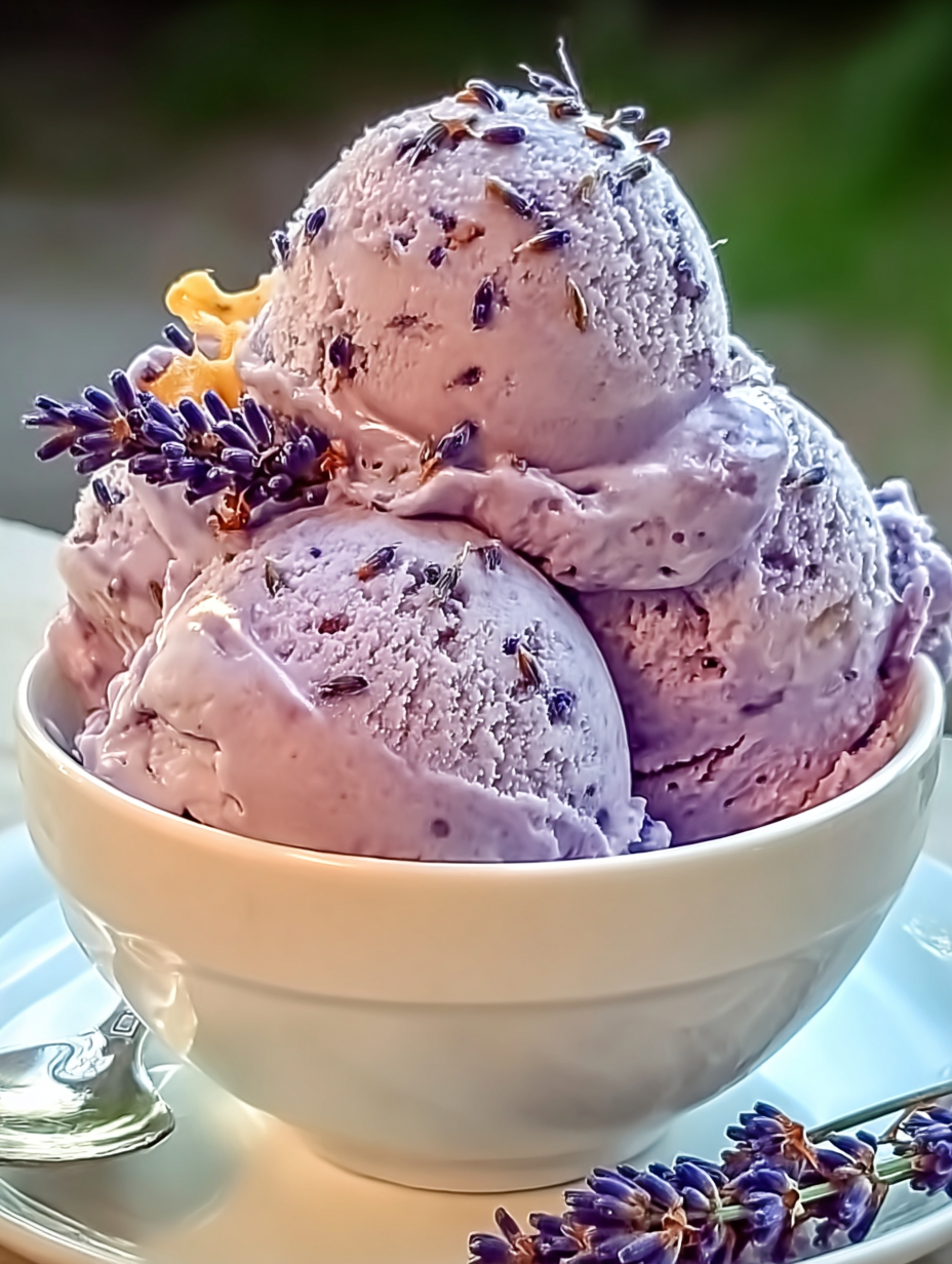 Honig-Lavendel-Eiscreme image 2