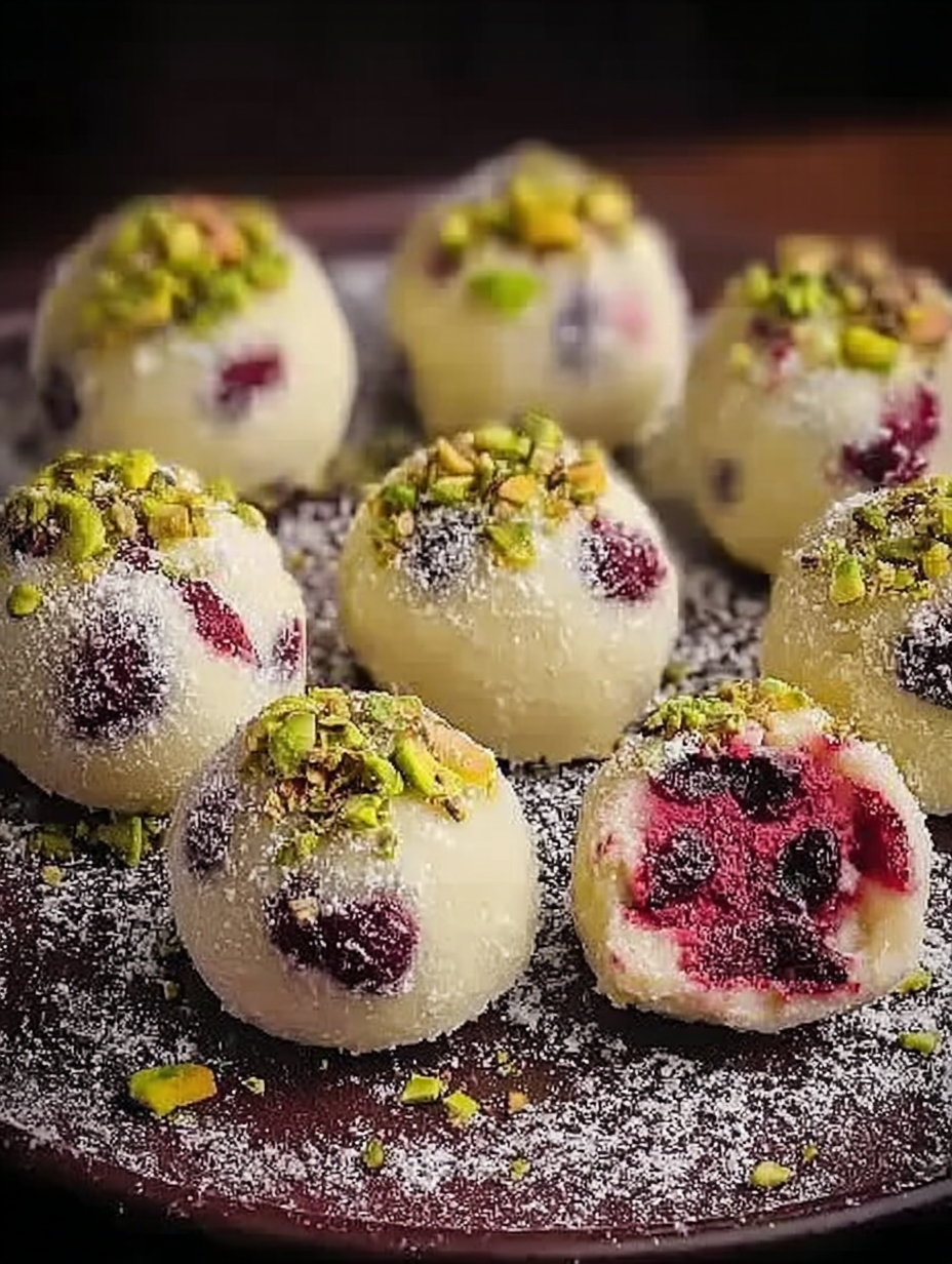 Preiselnon-alcoholic beeren Pistazien Trüffel image 2