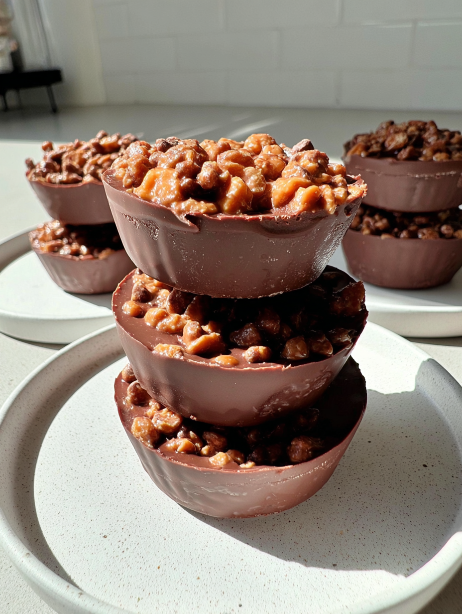 Schokoladen-Erdnussbutter-Crunch-Cups image 2