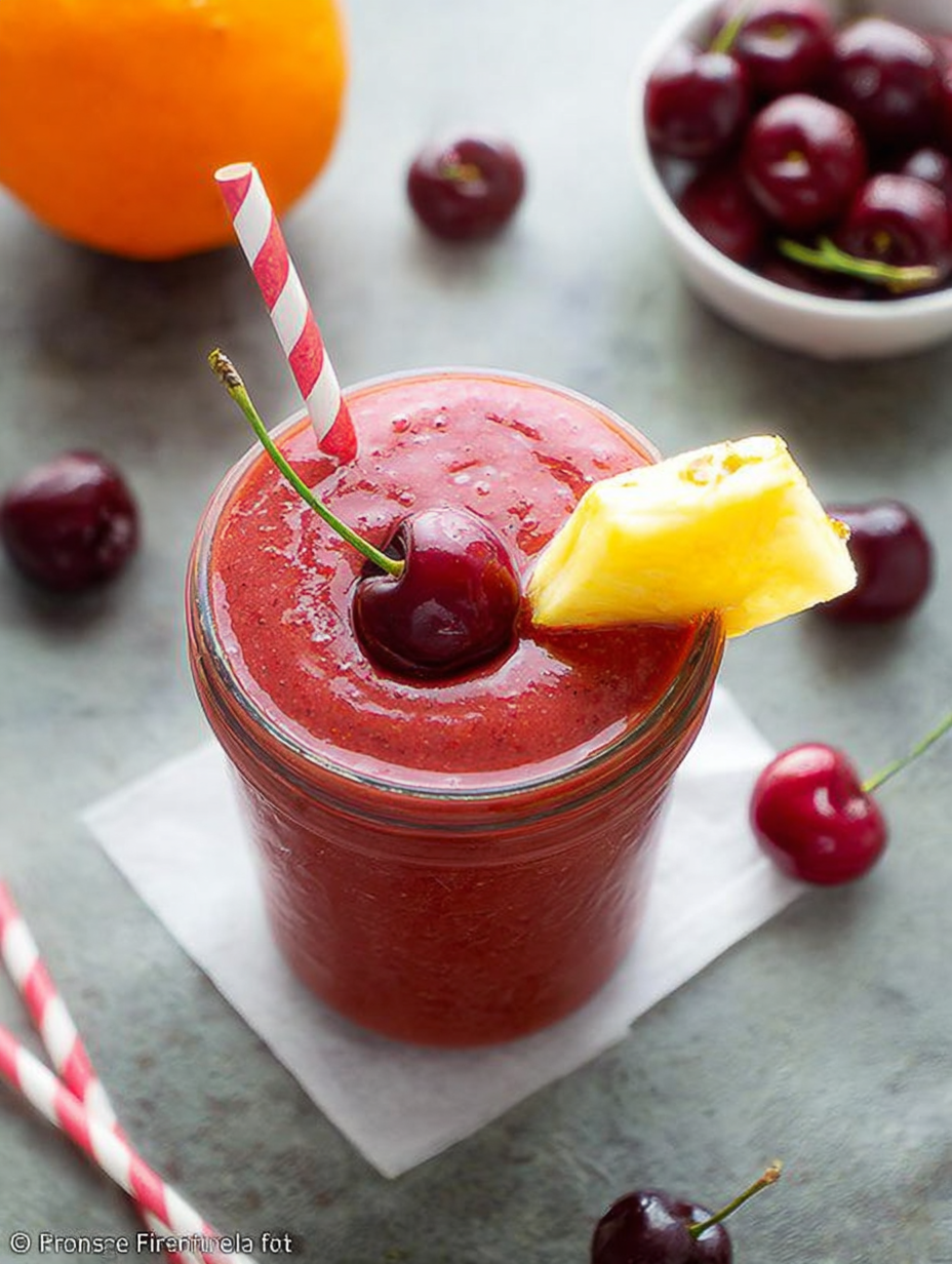 Ananas-Kirsch-Smoothie aus 3 Zutaten image 2