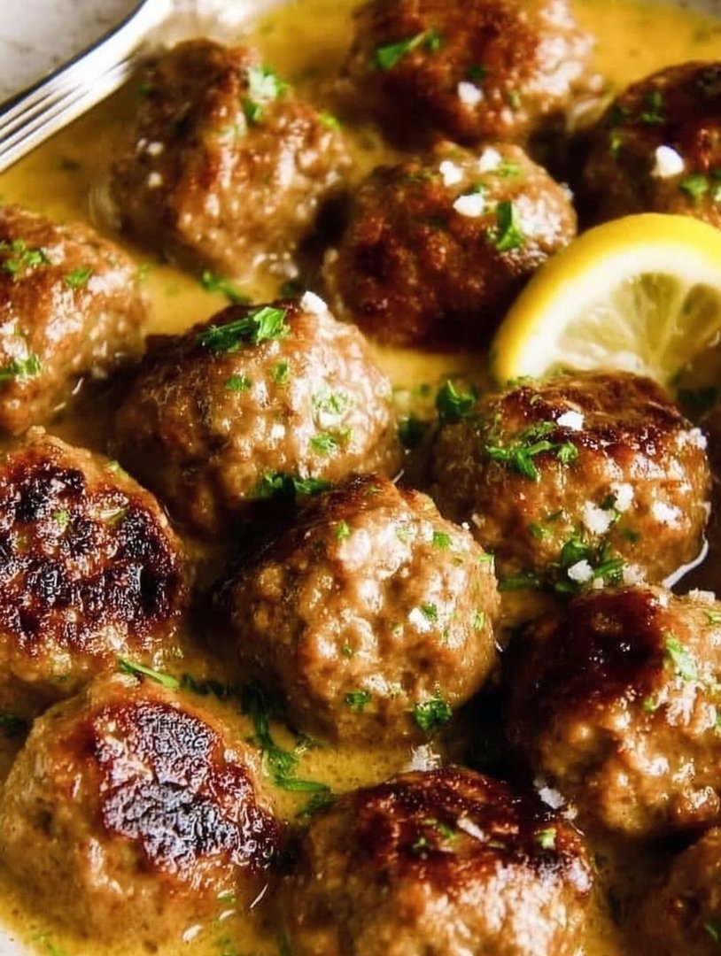 Die zartesten und saftigsten griechischen Fleischbällchen in Zitronensauce image 2