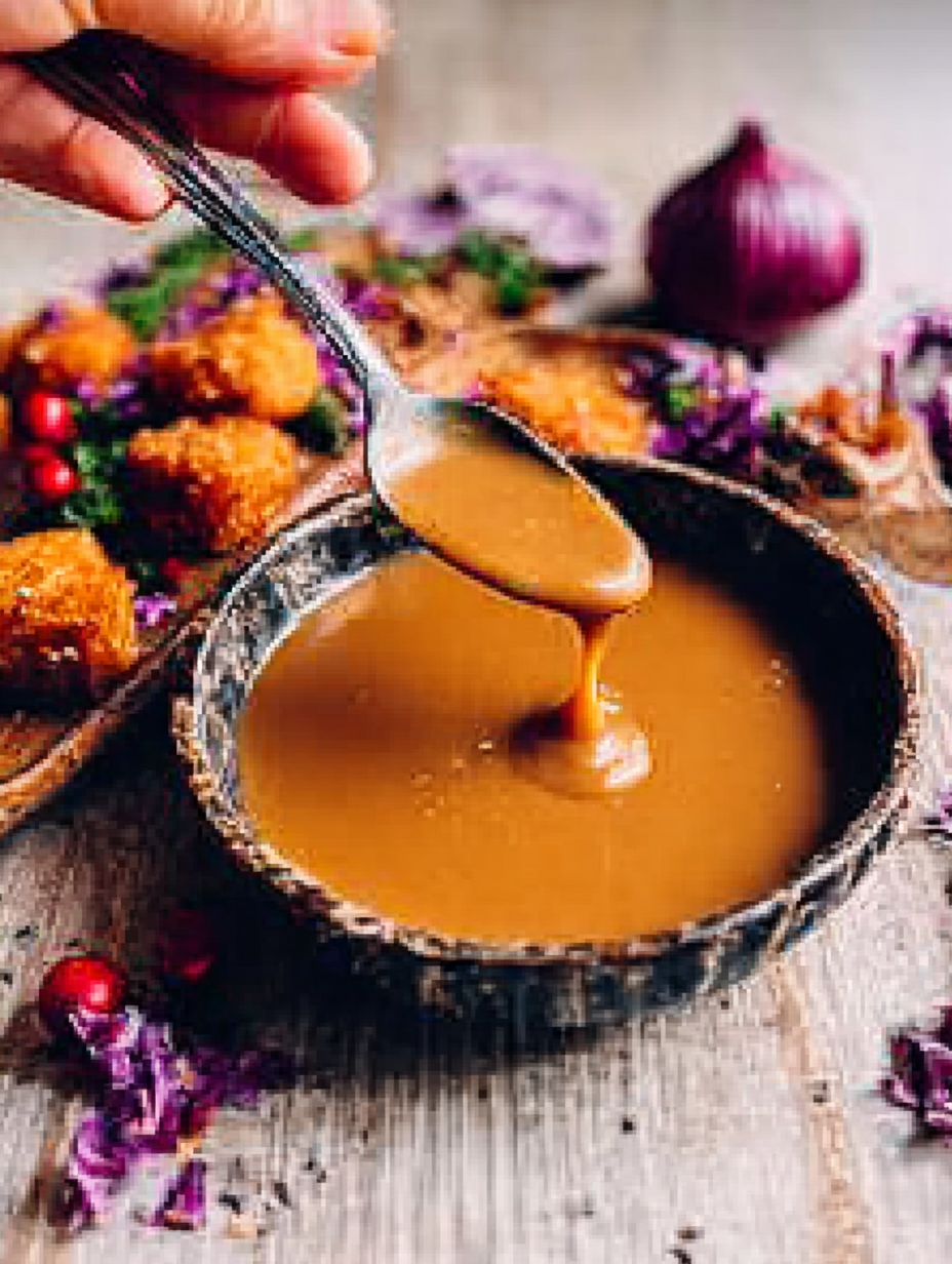Diese beste selbstgemachte vegane Bratensauce image 2