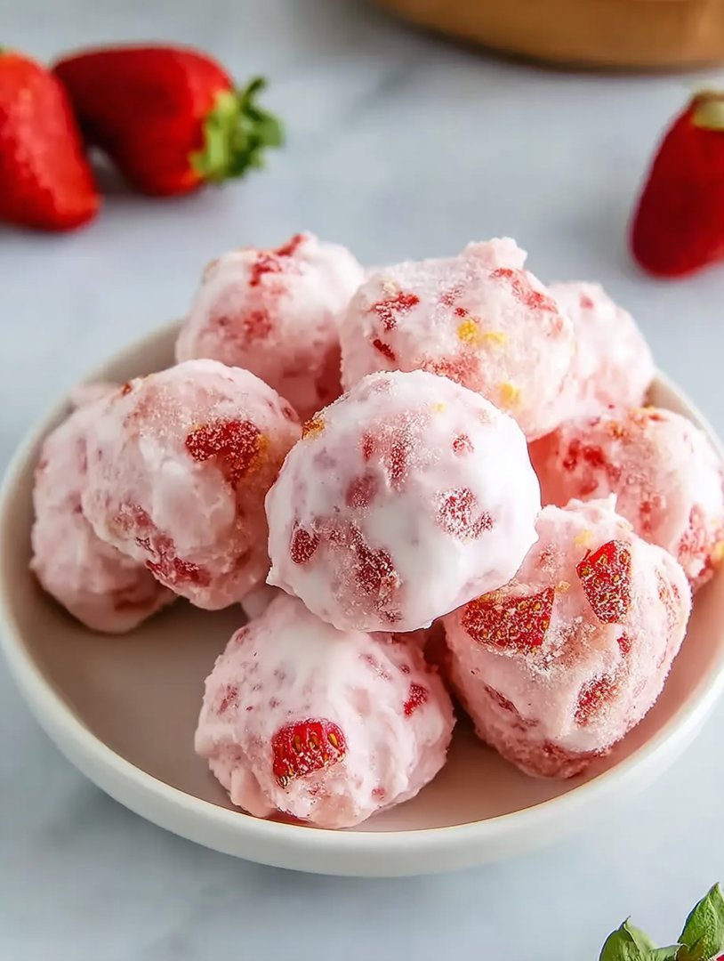 Einfache Erdbeerjoghurt-Häppchen image 2