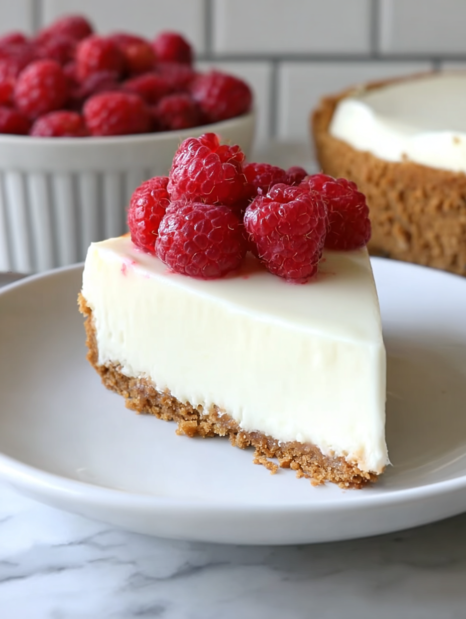 Einfacher Vanille-Weiße-Schokoladen-Mousse-Käsekuchen image 2