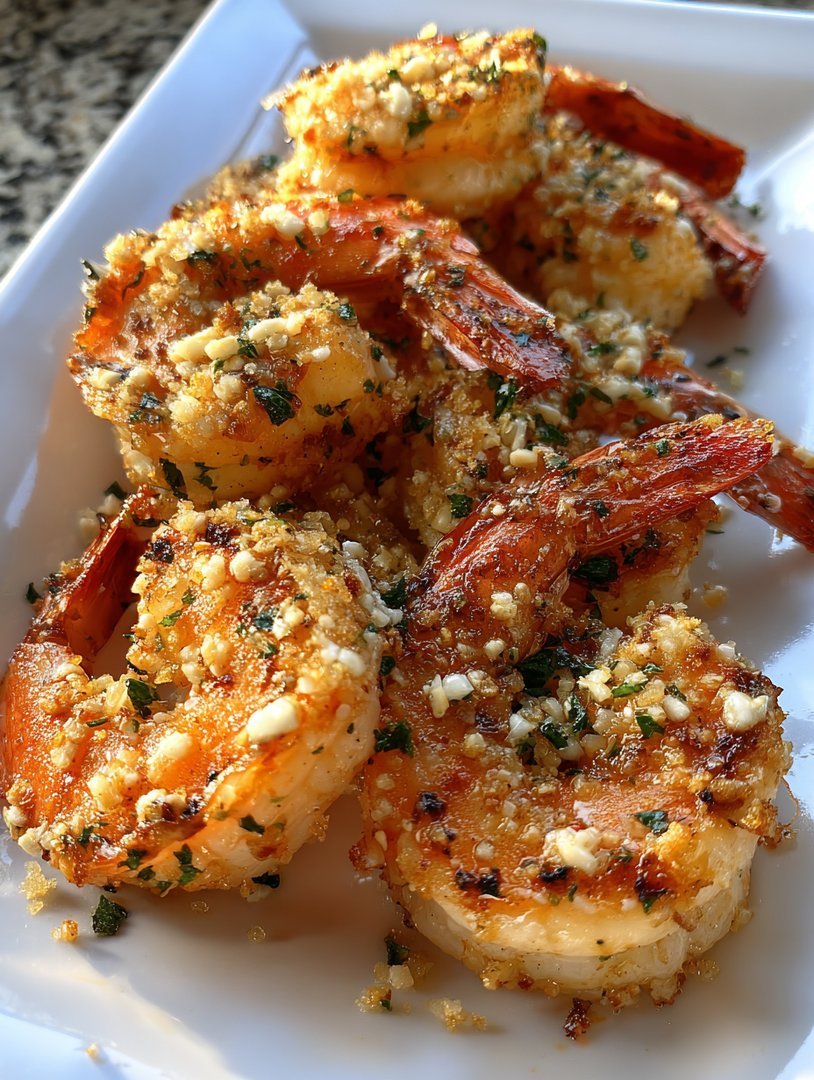 Gebratene Garnelen mit Knoblauch und Parmesan image 2