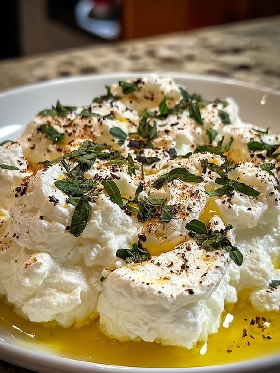 Geschlagener Feta mit geröstetem Knoblauch. image 2