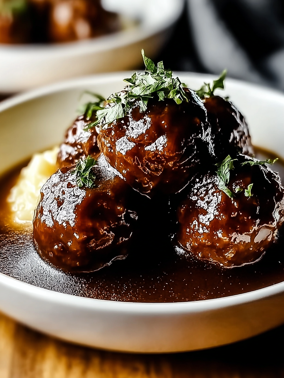 Geschmorte Fleischbällchen in Traubensaft image 2