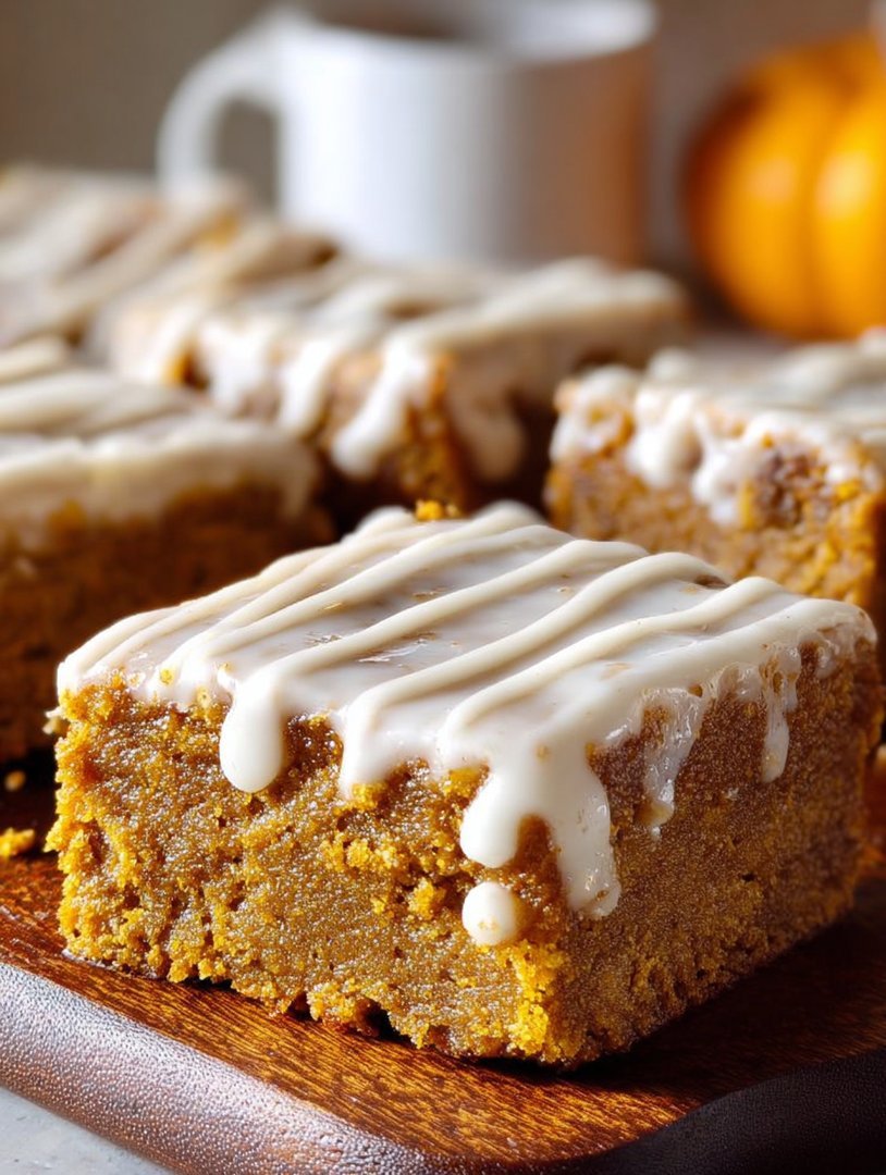 Glutenfreie Kürbisriegel mit Zuckerguss image 2