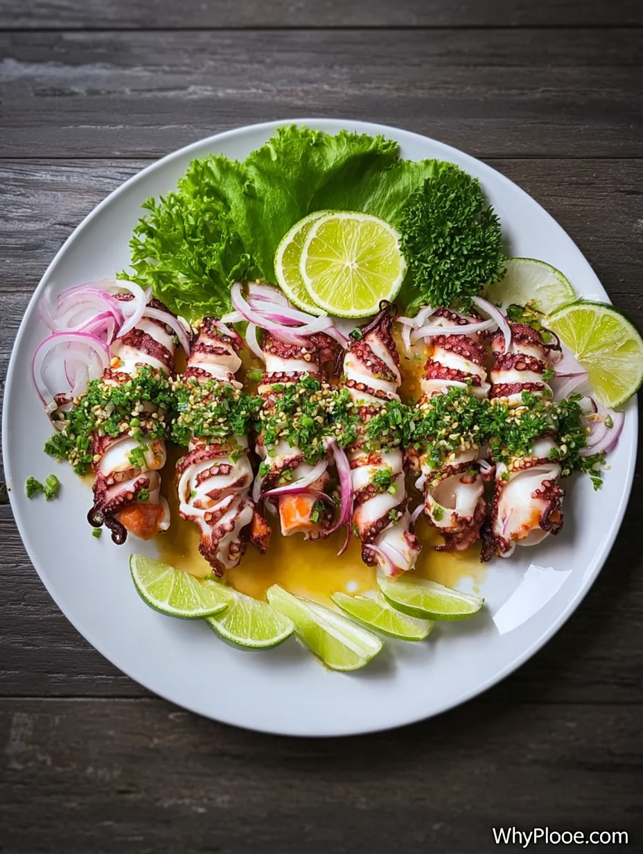 Köstliches mediterranes Rezept für gegrillten, gefüllten Tintenfisch image 2