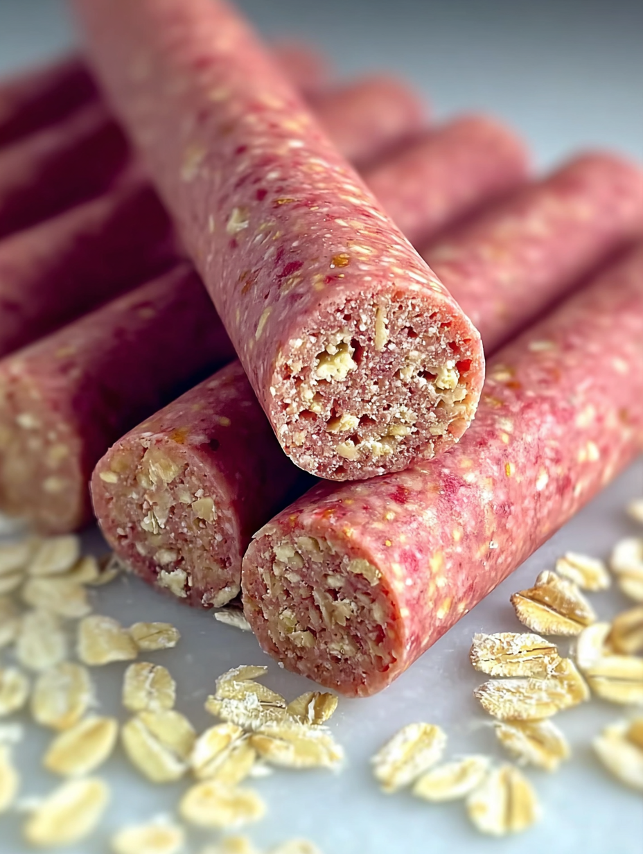 Rezept für Erdbeer-Haferflocken-Smoothie-Sticks für Hunde image 2