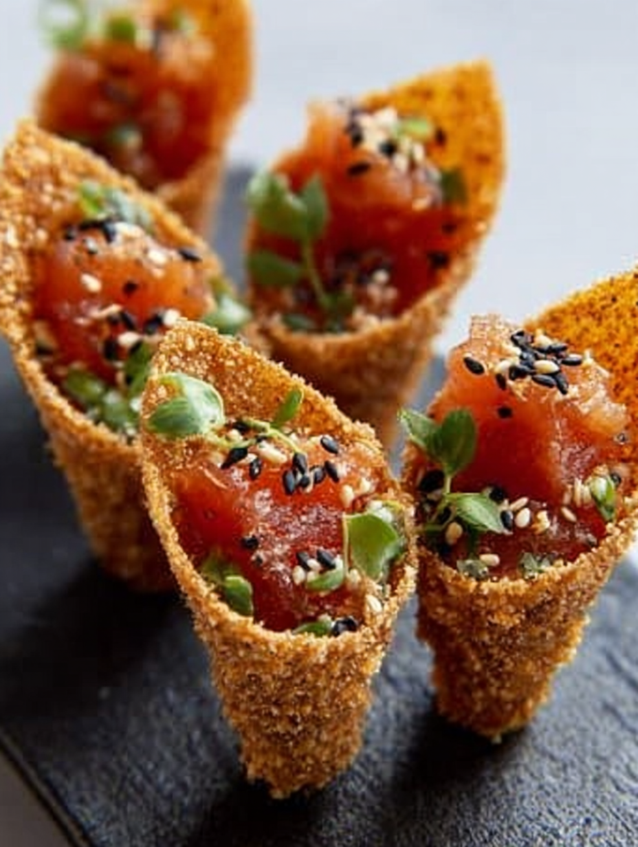 Scharfe Thunfisch-Sesam-Miso-Tüten image 2