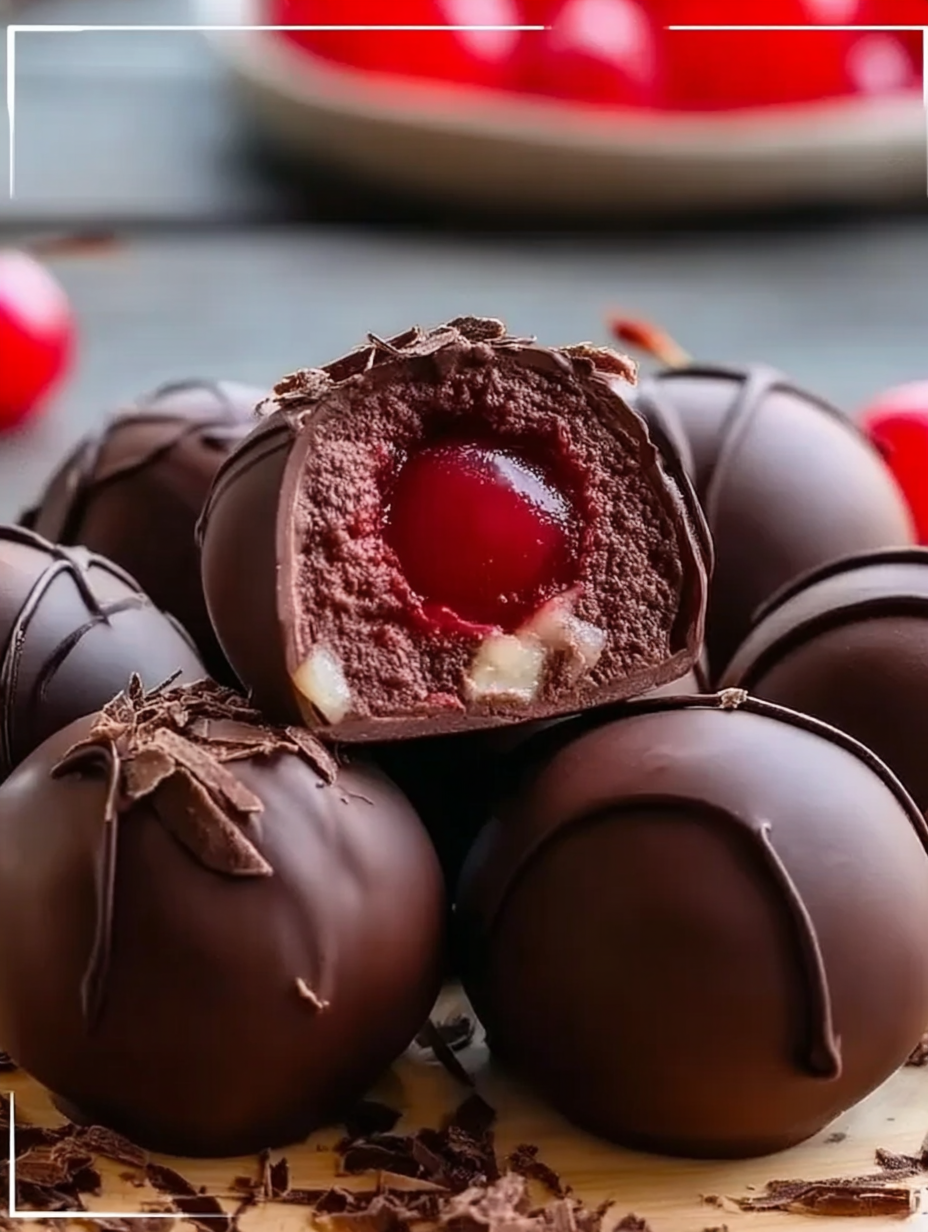 Schokoladenüberzogene Kirsch-Brownie-Bomben image 2