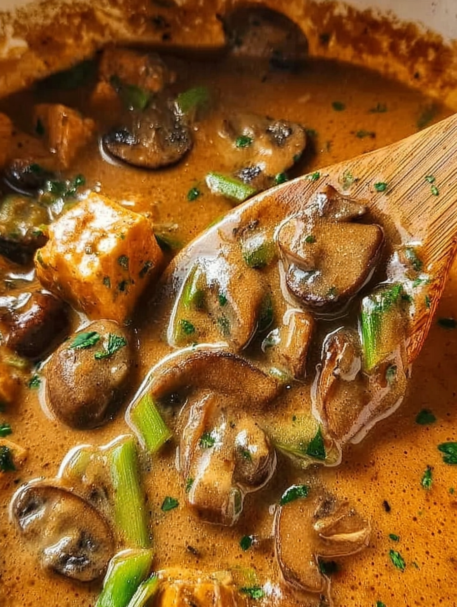 vegane Lauch-Pilz-Gulasch image 2