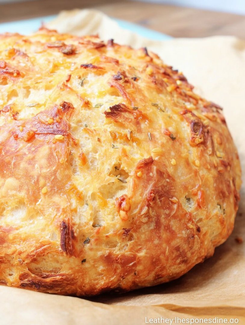 Cheddarbrot ohne Kneten im Schmortopf image 2