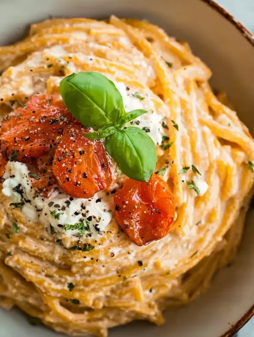 Cremige Pasta mit gerösteten Tomaten und Knoblauch-Ricotta image 2