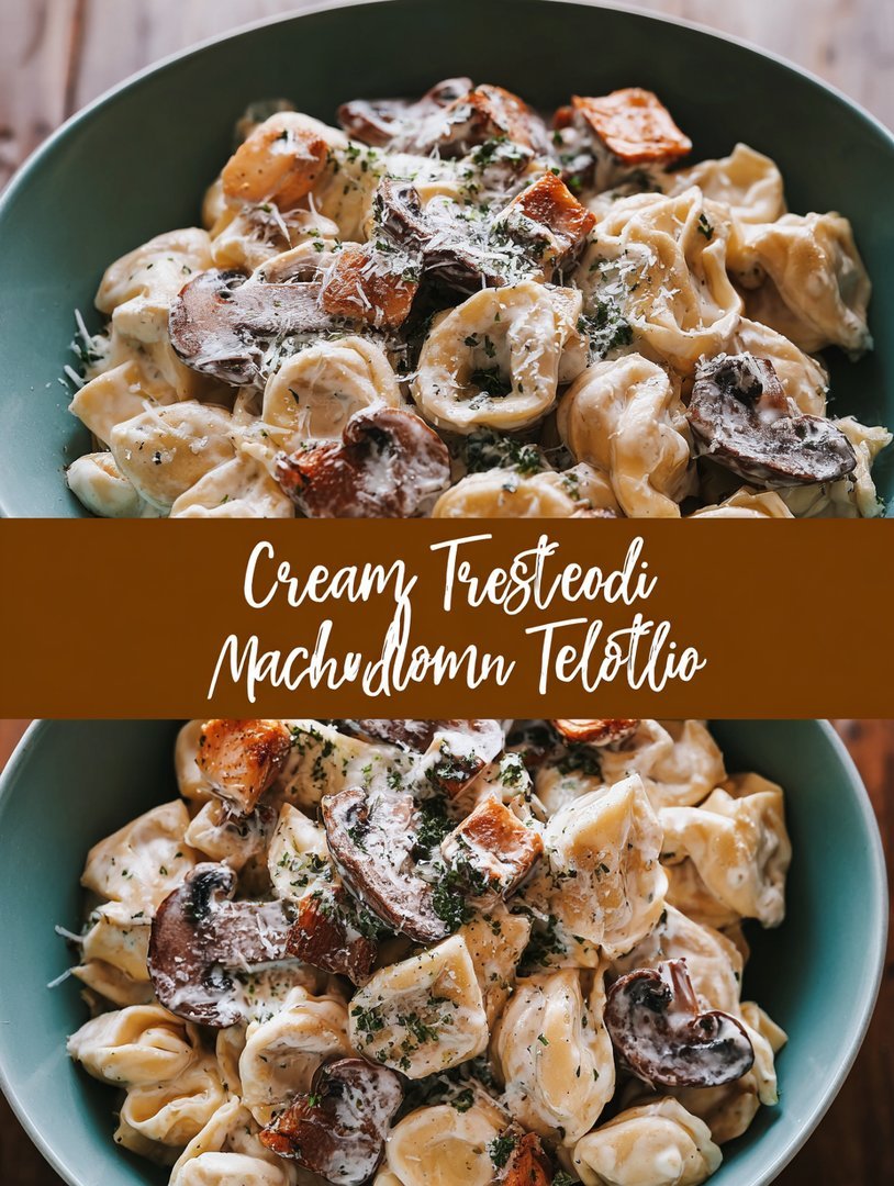 Cremige Pilz-Tortellini Alfredo image 2