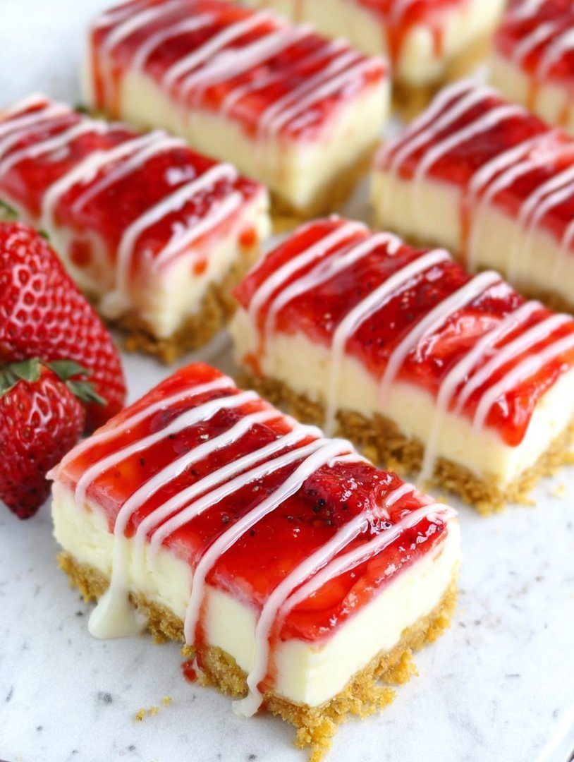 Erdbeer-Käsekuchen-Dessert image 2