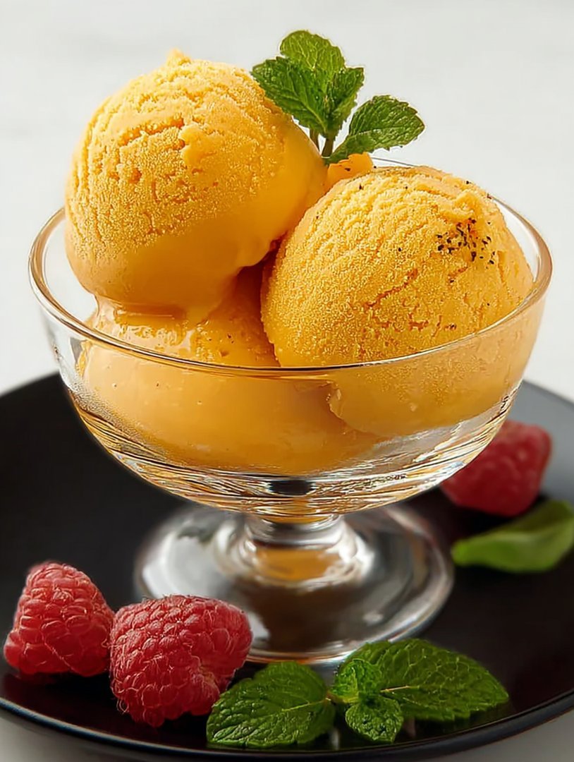 Erfrischendes Mangosorbet image 2