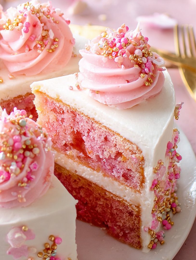 Rosa Truthahn-Hampagne-Kuchen image 2