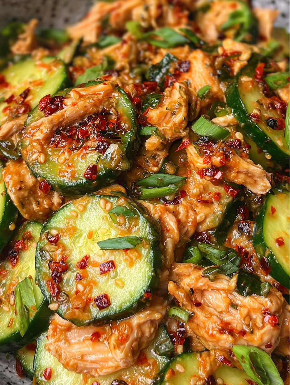 Thailändischer Gurkensalat mit Hähnchen image 2